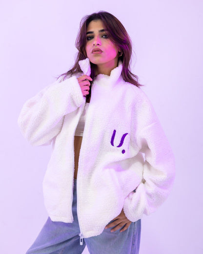 WhiteXViolet Fleece Jacket